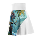 Lemur Jungle Print Skater Skirt — Tropical Wildlife AOP Printify