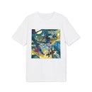 Graphic T-Shirt — Futuristic City Superhero Illustration Printify
