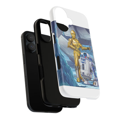 R2-D2 & C-3PO Droid Phone Case — Retro Sci‑Fi Protective iPhone Cover