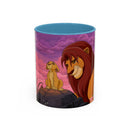 Lion Pride Coffee Mug – Nostalgic Animated Safari Accent Mug (11/15oz) Printify