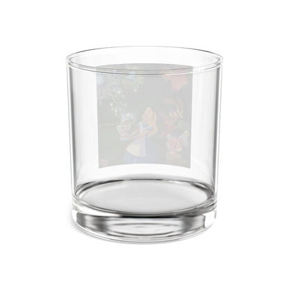 Alice in Wonderland 10oz Rocks Glass — Vintage Tea Party Whiskey Tumbler