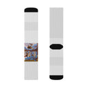 Sublimation Socks — Renaissance Ceiling Art Crew Socks (Custom Printed) Printify