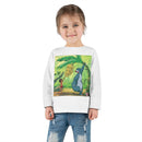 Toddler Long Sleeve Tee — Jungle Friends Cartoon Bear & Boy Banana Play Shirt Printify