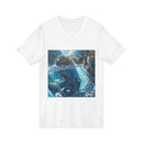 Octopus Ocean V-Neck Tee — Mystic Sea Creature Graphic Shirt Printify