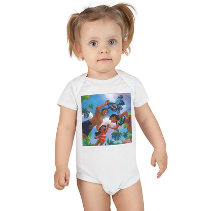 Baby Bodysuit — Tropical Family Adventure Graphic