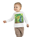 Toddler Long Sleeve Tee — Jungle Friends Cartoon Bear & Boy Banana Play Shirt Printify
