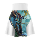 Lemur Jungle Print Skater Skirt — Tropical Wildlife AOP Printify