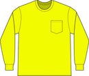 Unisex Workwear Long Sleeve Pocket T-Shirt Printify