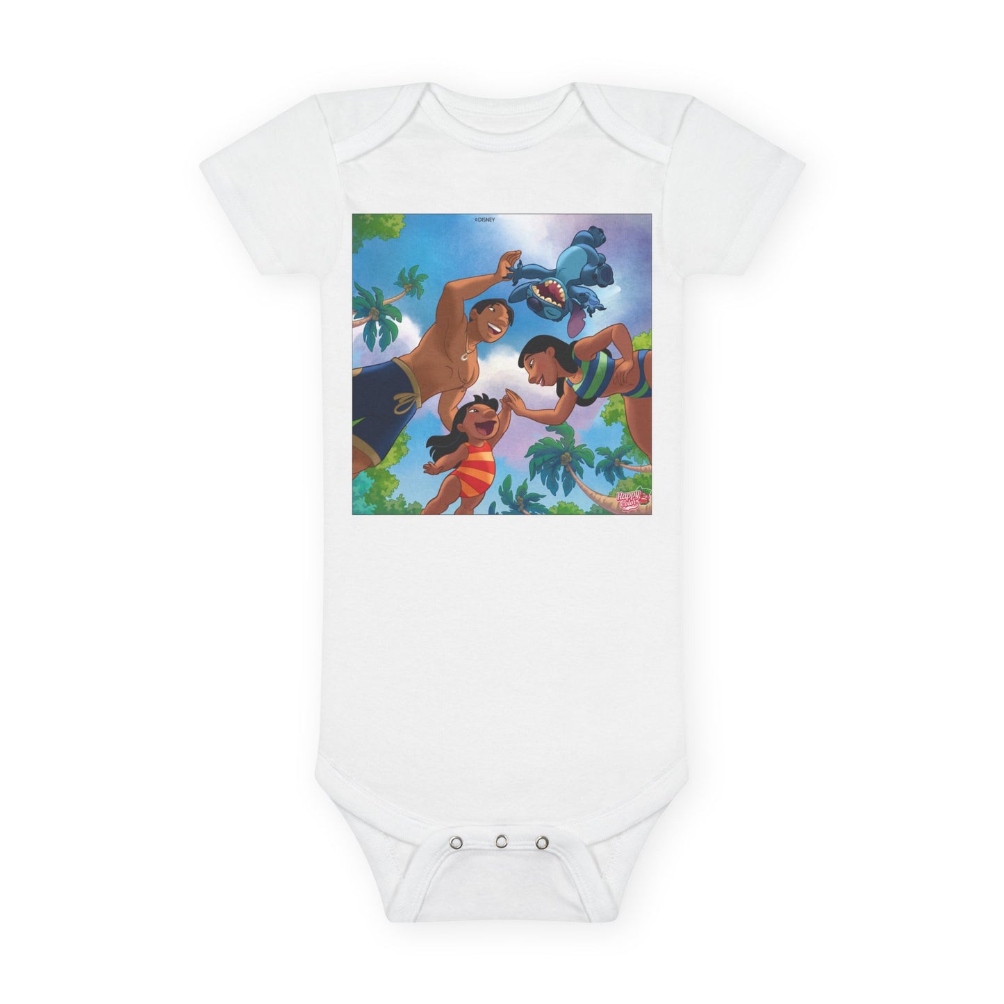 Baby Bodysuit — Tropical Family Adventure Graphic