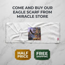 Eagle Mountain Light Scarf — Scenic Flying Eagle Nature Print Printify