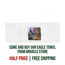 Eagle Mountain Light Scarf — Scenic Flying Eagle Nature Print Printify