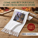 Eagle Mountain Light Scarf — Scenic Flying Eagle Nature Print Printify