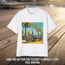 Classic Lowrider Tee — Vintage Palm Beach Sunset Car Graphic Shirt Printify