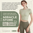 High-End Yoga Wear With Chest Pads Womens Short-Sleeve Sports Top Miracle Store