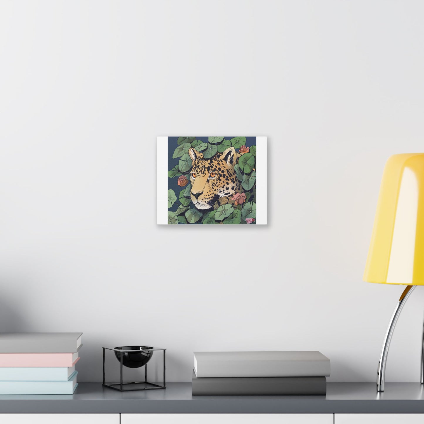 Leopard in Vines Canvas Print — Botanical Jungle Wall Art