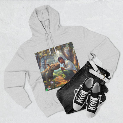 Three-Panel Fleece Hoodie