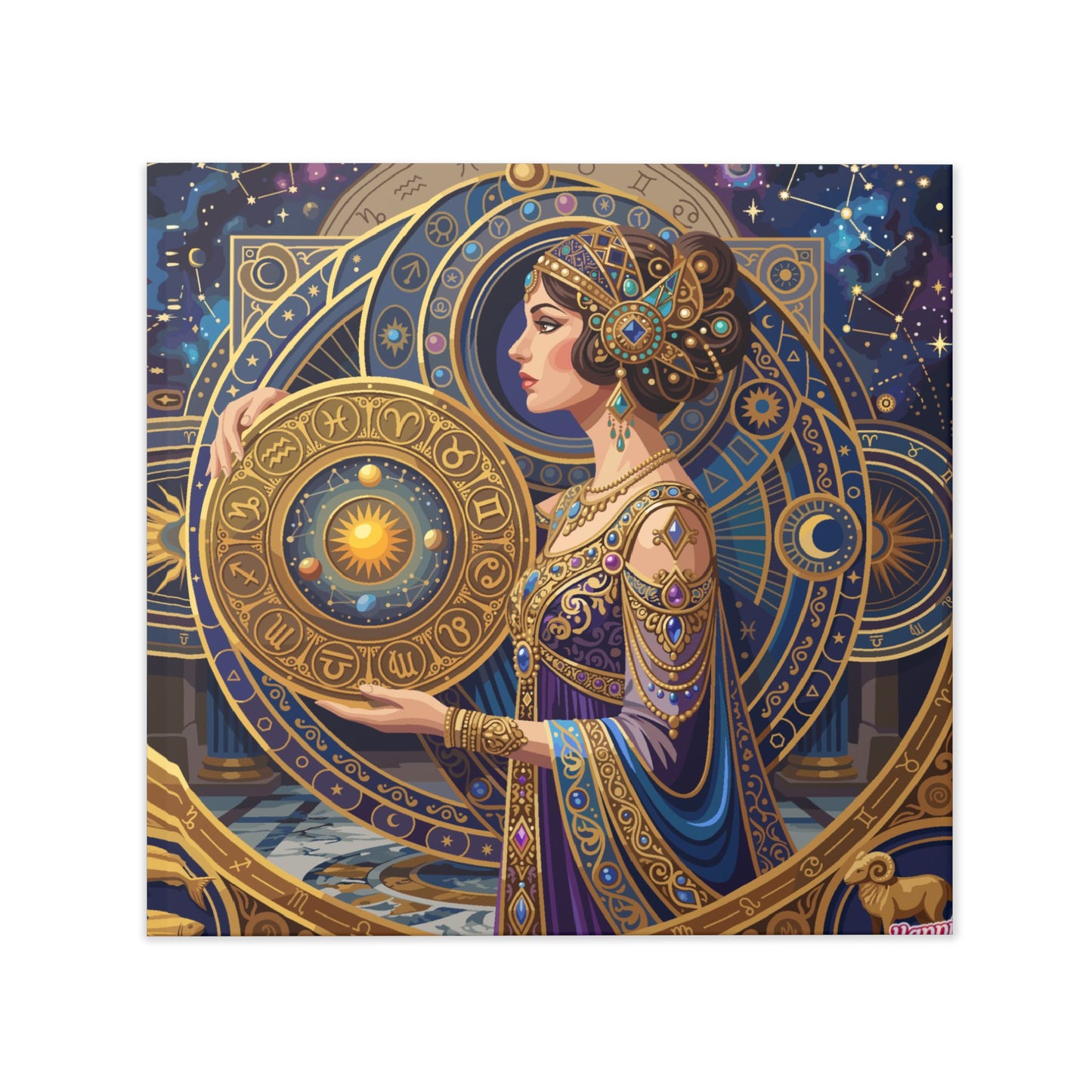 Hardcover Photo Book — Celestial Oracle Art Book (Astrology-Inspired Decorative Keepsake)