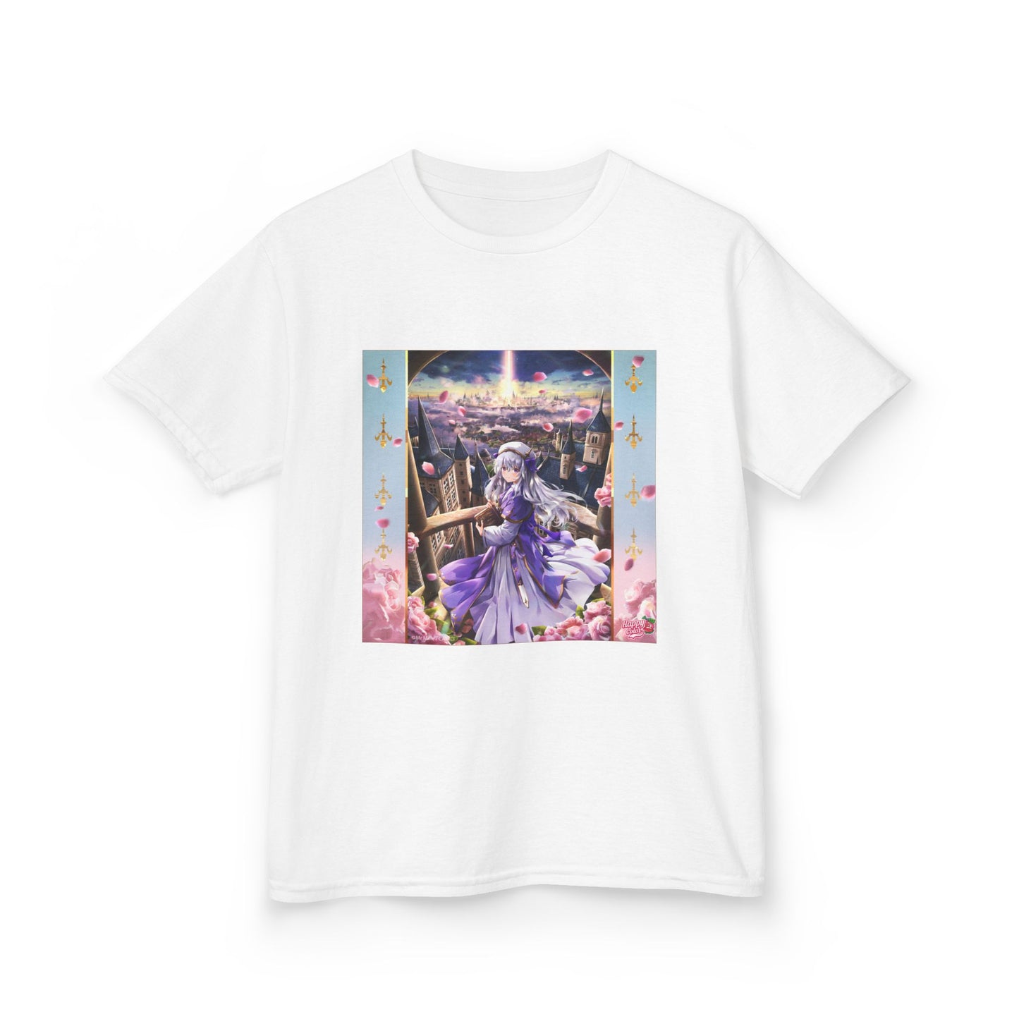 Kids Fantasy Princess Tee — Purple Castle Illustration