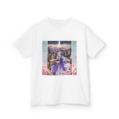 Kids Fantasy Princess Tee — Purple Castle Illustration