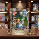 Alice in Wonderland 10oz Rocks Glass — Vintage Tea Party Whiskey Tumbler Miracle Store
