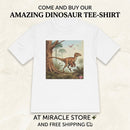 Dinosaur Graphic Tee — Retro Velociraptor Jungle Illustration Printify