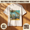 Classic Lowrider Tee — Vintage Palm Beach Sunset Car Graphic Shirt Printify