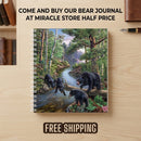 Bear Family Forest Scene A5 Wirobound Notebook - Lined Journal for Nature Lovers Printify