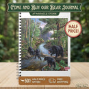 Bear Family Forest Scene A5 Wirobound Notebook - Lined Journal for Nature Lovers Printify
