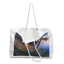 Lakeside Canoe Campfire Weekender Bag Printify