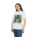 Graphic T-Shirt — Futuristic City Superhero Illustration Printify