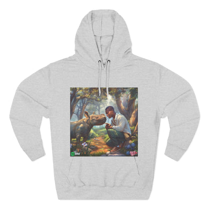 Three-Panel Fleece Hoodie