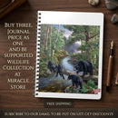 Bear Family Forest Scene A5 Wirobound Notebook - Lined Journal for Nature Lovers Printify