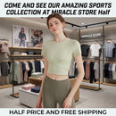 High-End Yoga Wear With Chest Pads Womens Short-Sleeve Sports Top Miracle Store