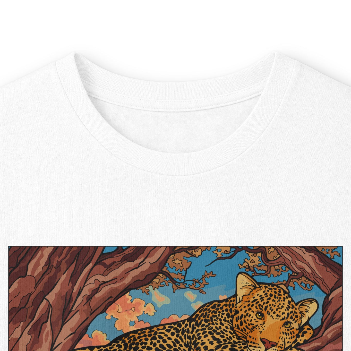 Leopard Sunset Graphic Long Sleeve Tee