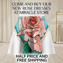 Rose Garden Skater Skirt — Floral Pink Rose AOP Skirt Printify