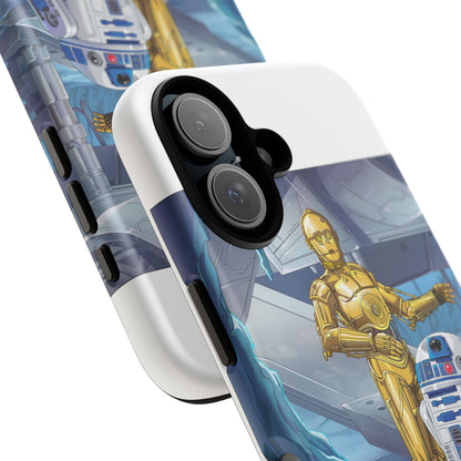 R2-D2 & C-3PO Droid Phone Case — Retro Sci‑Fi Protective iPhone Cover