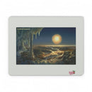 Moonlit Cave Fantasy Landscape PU Leather Mouse Mat Printify