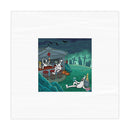 Ghostly Graveyard Bar Tablecloth — Halloween Cemetery Party Decor Printify