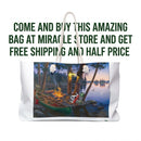 Lakeside Canoe Campfire Weekender Bag Printify