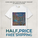 Underwater Dreamscape T-Shirt — Psychedelic Ocean Whale Art Tee Printify
