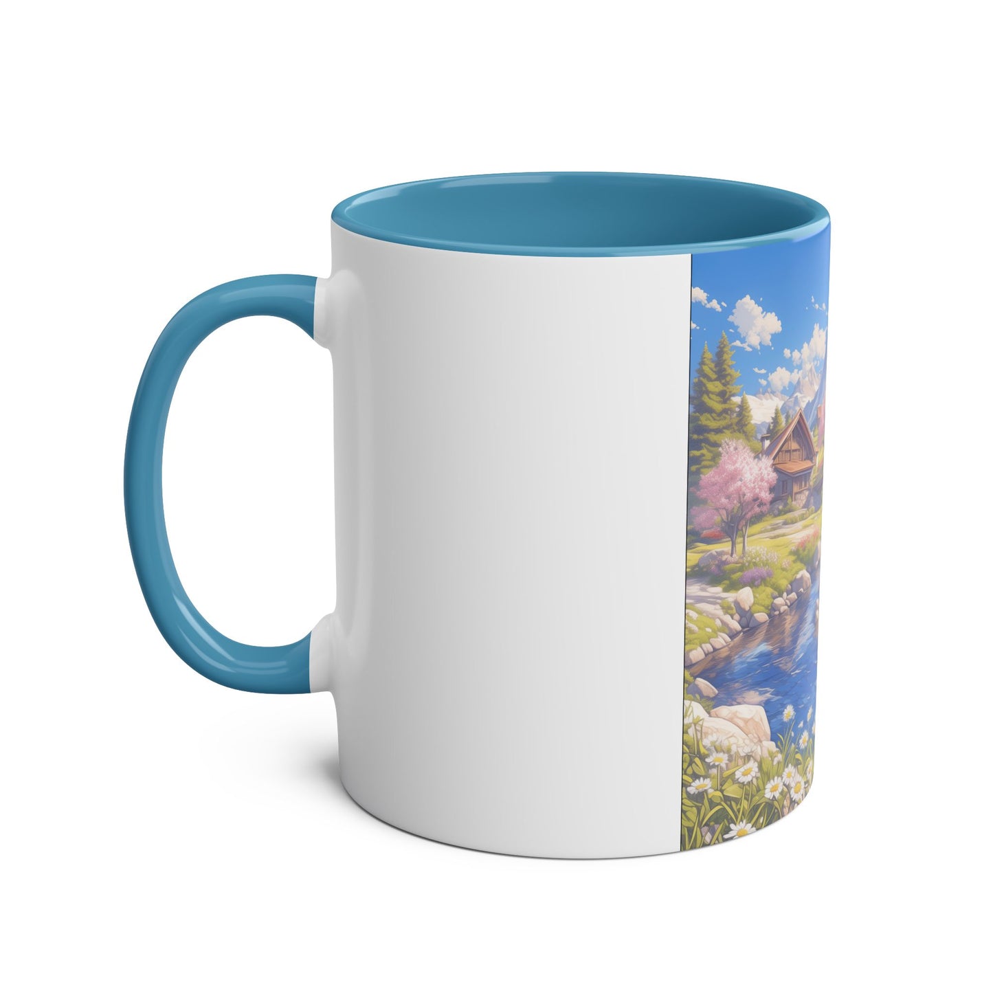 Two-Tone Coffee Mugs, 11oz