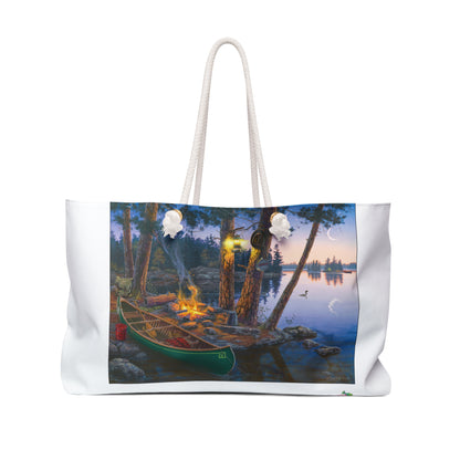 Lakeside Canoe Campfire Weekender Bag