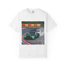 Racing Drift Car T-Shirt — Green GT Track Action Tee Printify