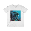 Fantasy Sea Dragon V-Neck T-Shirt Printify