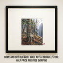 Wolf Pack Framed Poster — Woodland Nature Print for Home Decor Printify