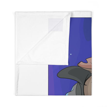 Explorer Mouse Baby Swaddle Blanket — Cute Cartoon Mouse Thumbs Up Newborn Wrap