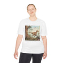 Dinosaur Graphic Tee — Retro Velociraptor Jungle Illustration Printify
