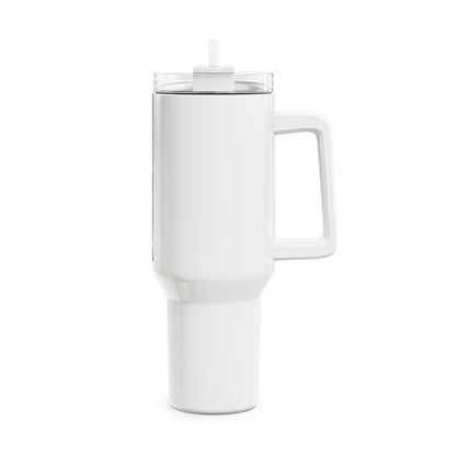 40oz Dinosaur Tumbler — Stegosaurus Jungle Travel Mug