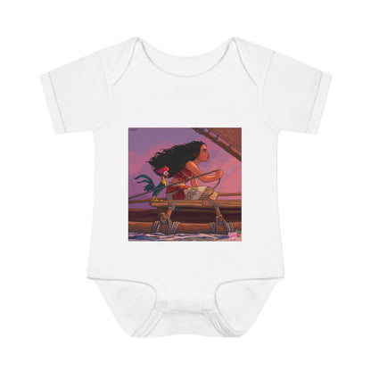 Baby Bodysuit — Adventure Princess & Parrot Graphic Infant Onesie