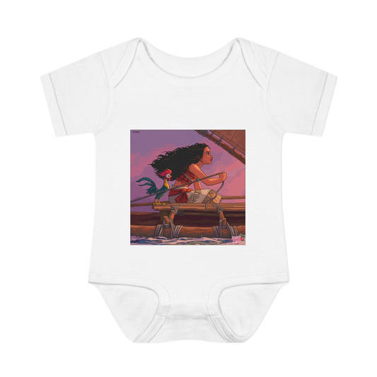 Baby Bodysuit — Adventure Princess & Parrot Graphic Infant Onesie